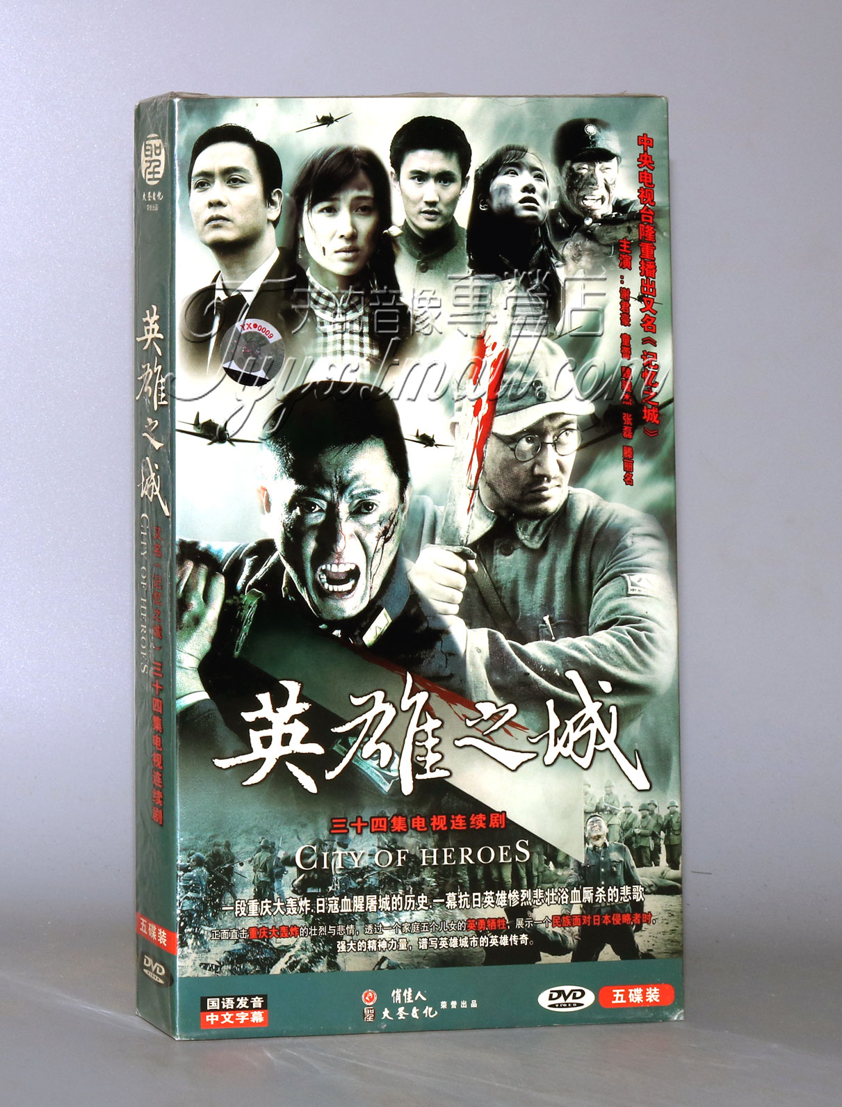 正版 英雄之城 (记忆之城)经济版 盒装 5DVD 谢君豪 童蕾 魏骏杰