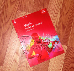 英文原版 正版 音阶与琶音五级2012起用 小提琴 英皇小提琴考级