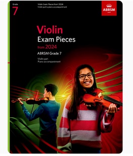 Exam Pieces 英皇小提琴考级教材Violin ABRSM2024新版 Grade7七级