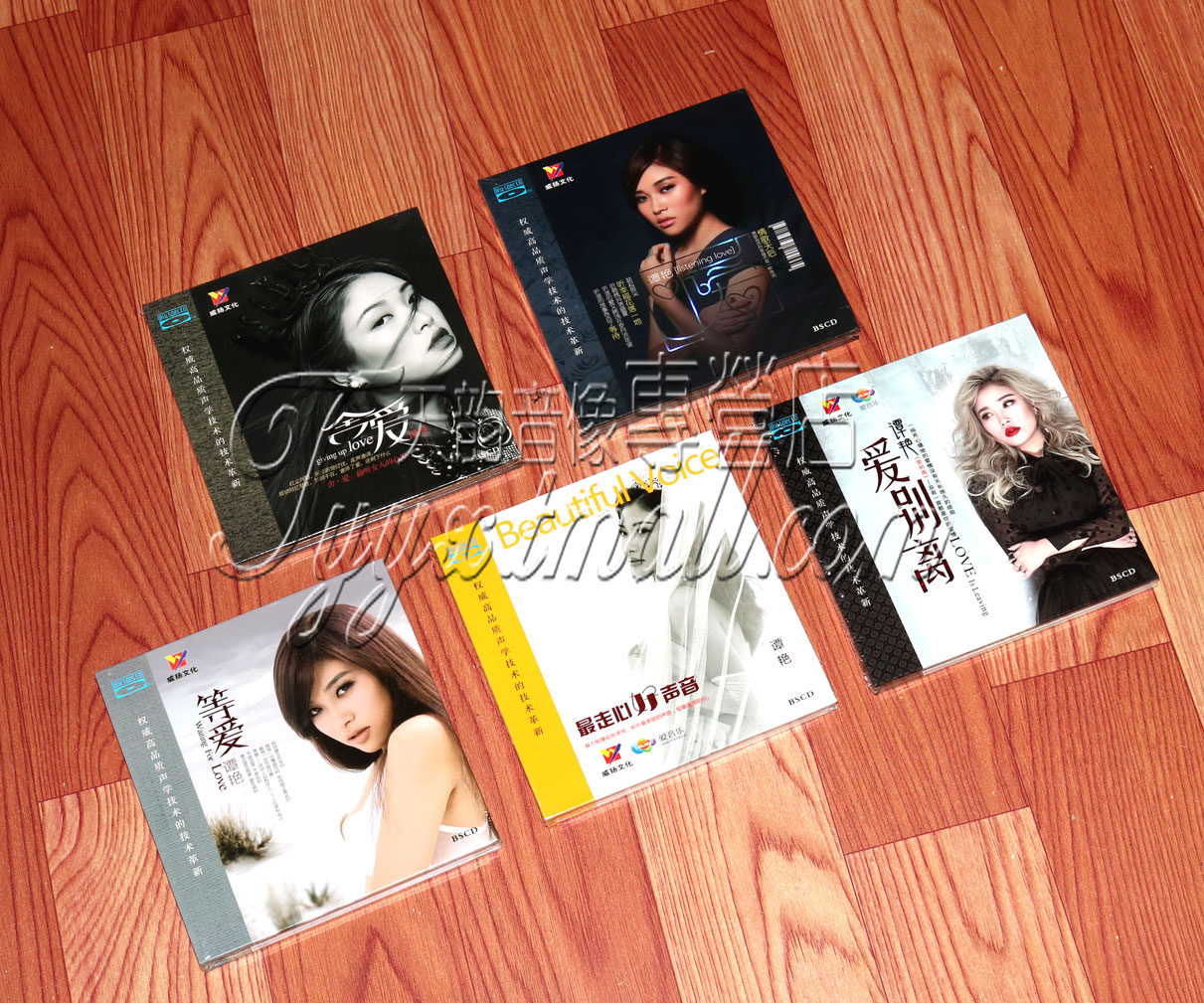 正版 谭艳 等爱+听爱+舍爱+走心好声音+爱别离 蓝光BSCD 5CD