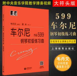总审定版 车尔尼599钢琴初级练习曲 韦丹文大字版 正版