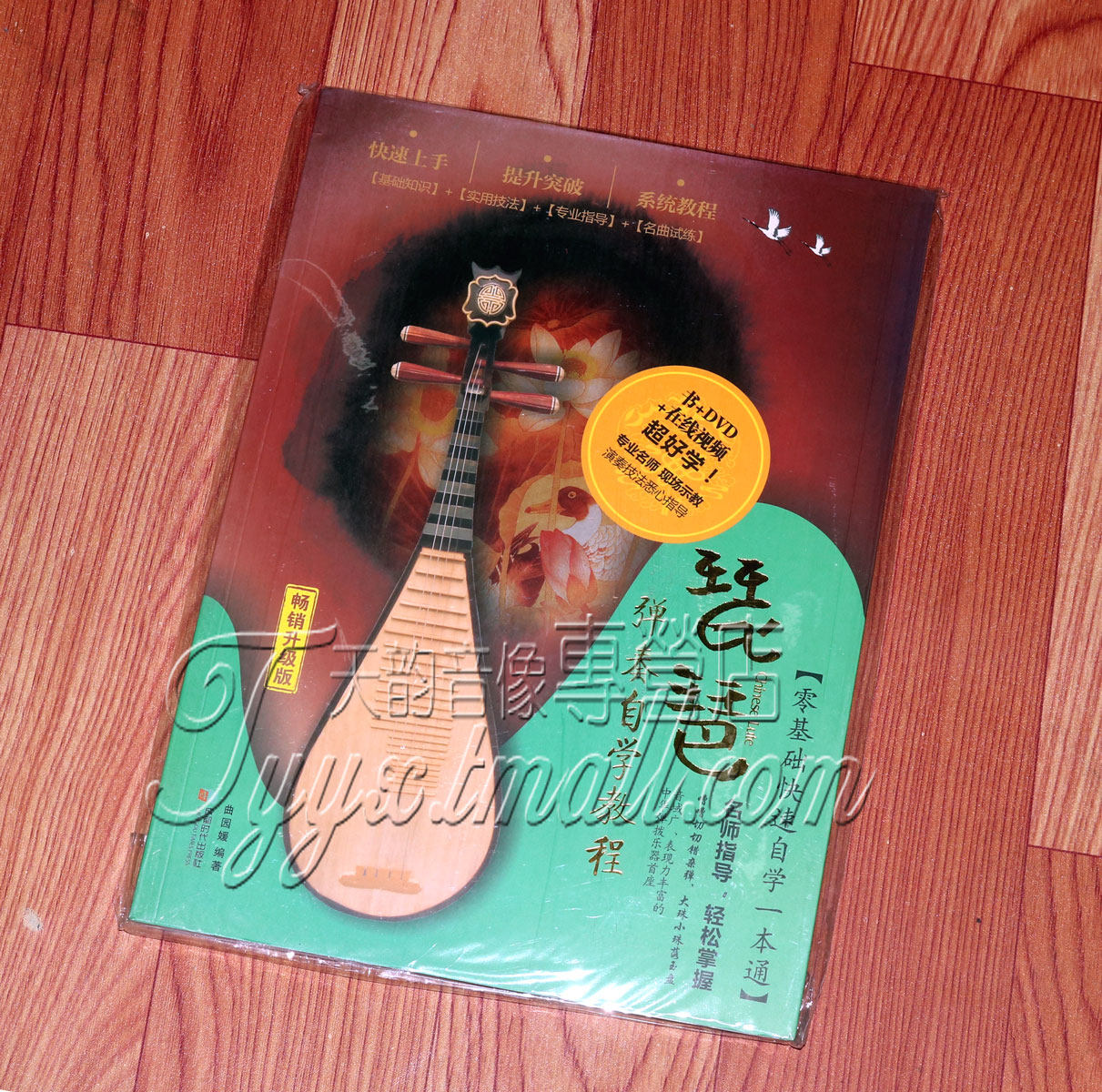正版 学琵琶教材 琵琶教学光盘演奏自学速成 dvd 书 学弹琵琶