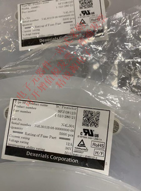 DEXERIALS SFJ-0812B SFJ-0812A 12A  2串三端锂电池保险丝 12AJ2