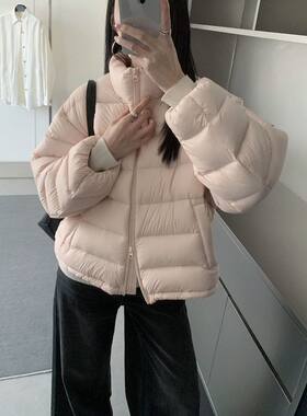 多巴胺短款加厚泡芙棉服女秋冬