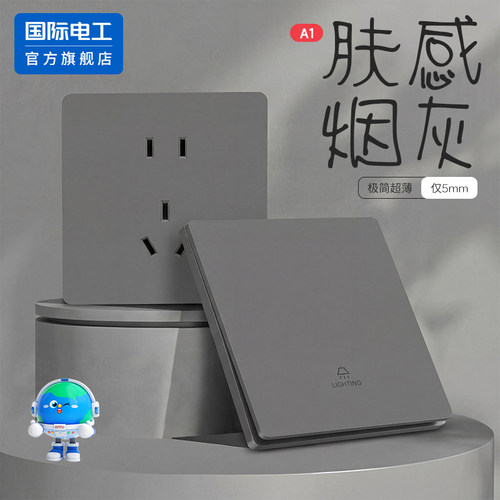 国际电工官方正品电源插座开关