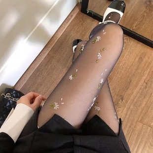 少女心爆棚 袜日系洛丽塔 花卉小碎花丝袜 甜美纯欲超薄显瘦连裤