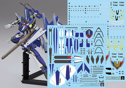 炎 HG 1/100 YF-29全装圣剑女武神 麦克斯机 超时空要塞F荧光水贴