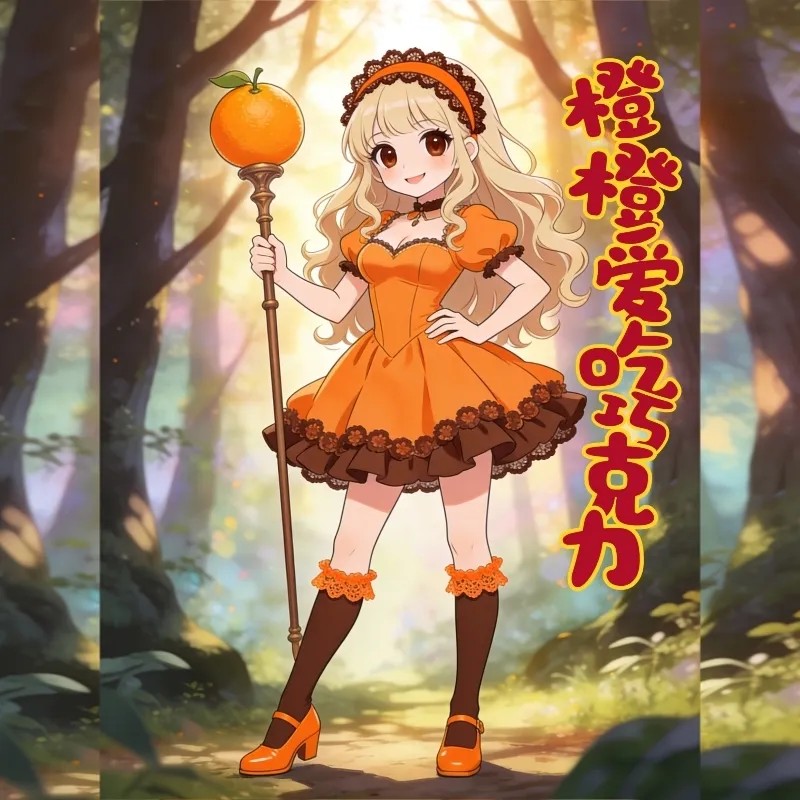 火绒社 橙橙爱吃巧克力香橙巧克力 原创美食调学生平价淡香水