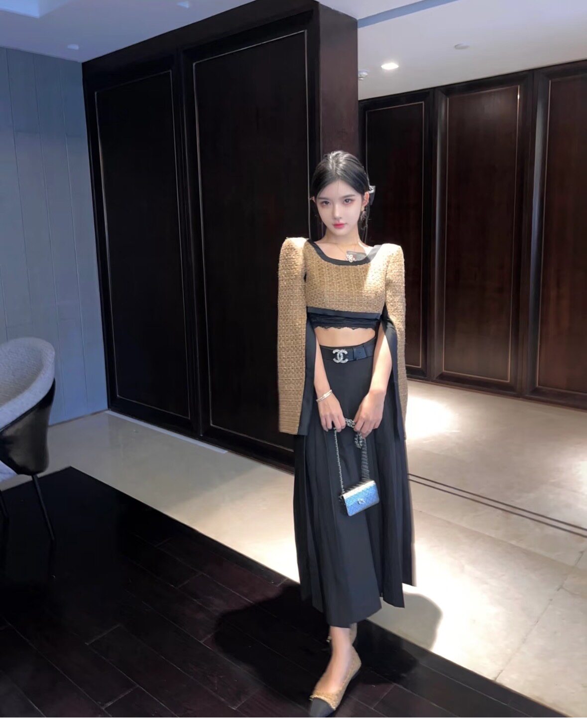 2026新款设计女装时尚上衣二面穿袖子开衫白搭小香风高级春秋装