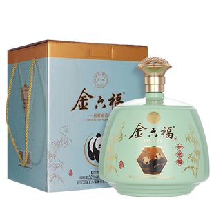 金六福如意猫 52度1500mL坛装浓香型白酒四川白酒粮食酒大坛酒