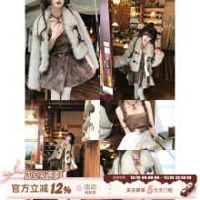 织物猪 丝绒蝴蝶 琥珀流光风复古棕色吊带连衣裙女冬季晚会短裙子