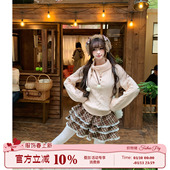 宽松慵懒感针织衫 甜美风浅粉色麻花毛衣女冬季 奶油绵绵 织物猪