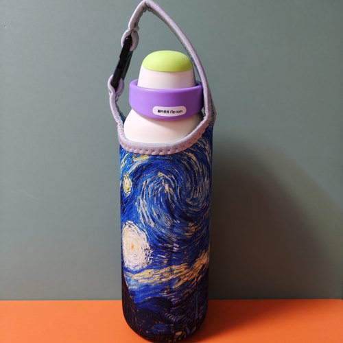 保温防摔水杯保护套chakolab和序700ml咔哒杯套便携学生手提杯袋