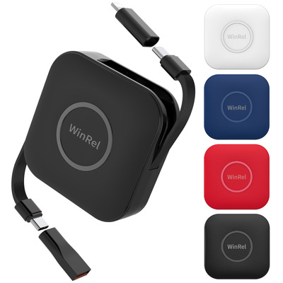 2023年60WPD快充六合一五合一二拖二伸缩收纳数据线多口多口便携