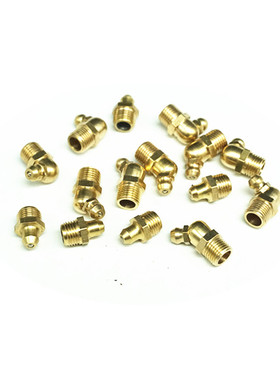 促销弯铁油嘴 黄铜油嘴 油枪嘴M12 M14*1*1.5*1.25直头45 90°度