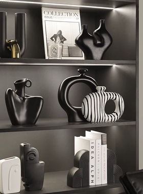 轻奢高档酒柜装饰品现代艺术陶瓷