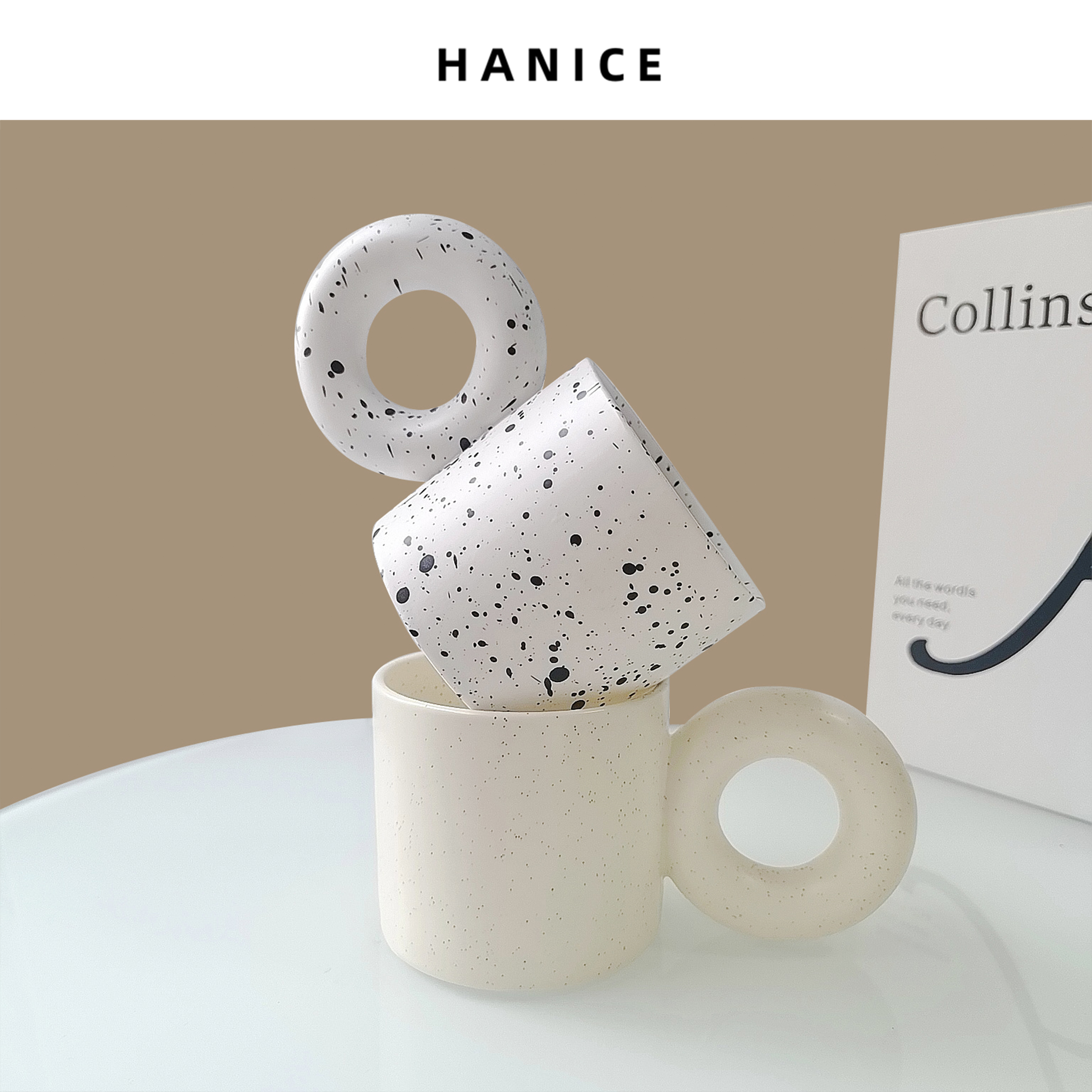 陶瓷陶瓷ins时尚潮流办公室水杯