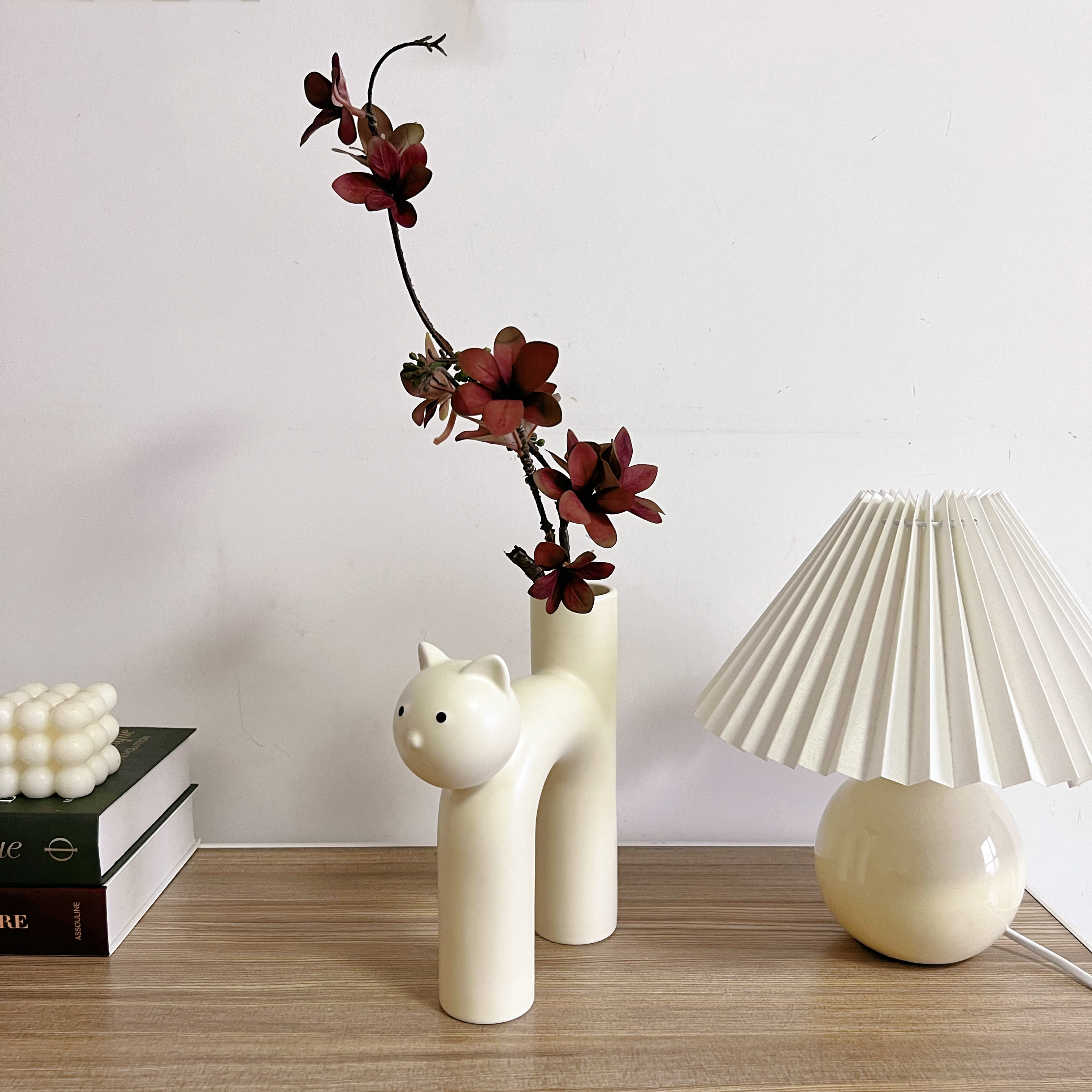 奶油风ins陶瓷花瓶摆件