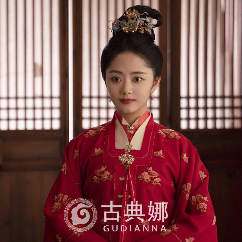 锦心似玉出门嫁衣红色婚服新娘汉服敬酒宋朝汉服古典出阁红装