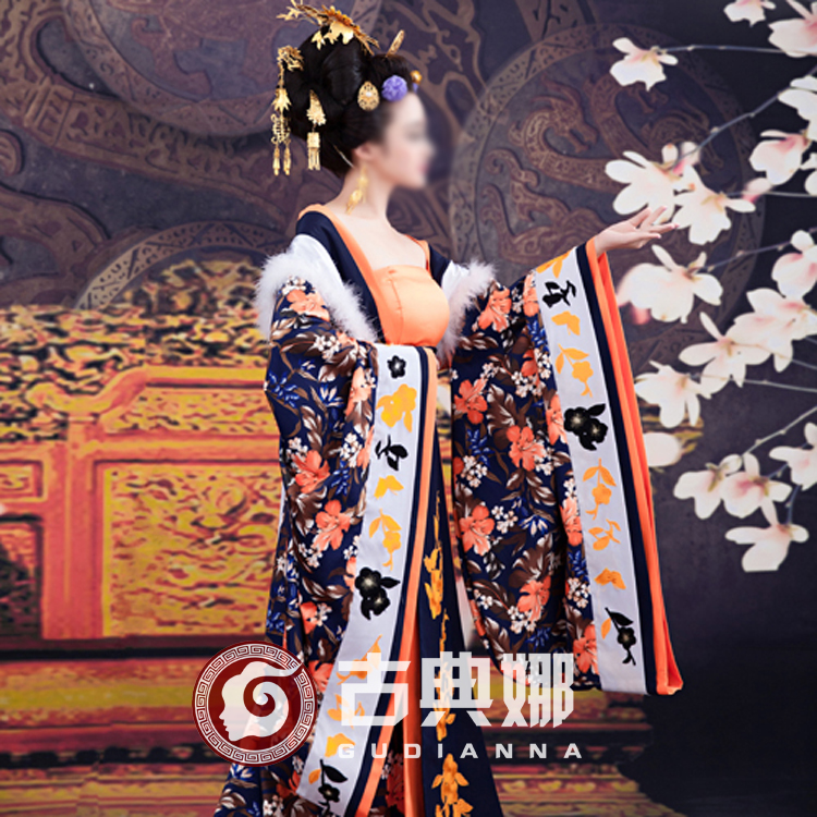 新款影视写真主题服装古典娜仰金阙 武媚娘传奇古装唐朝贵妃服装