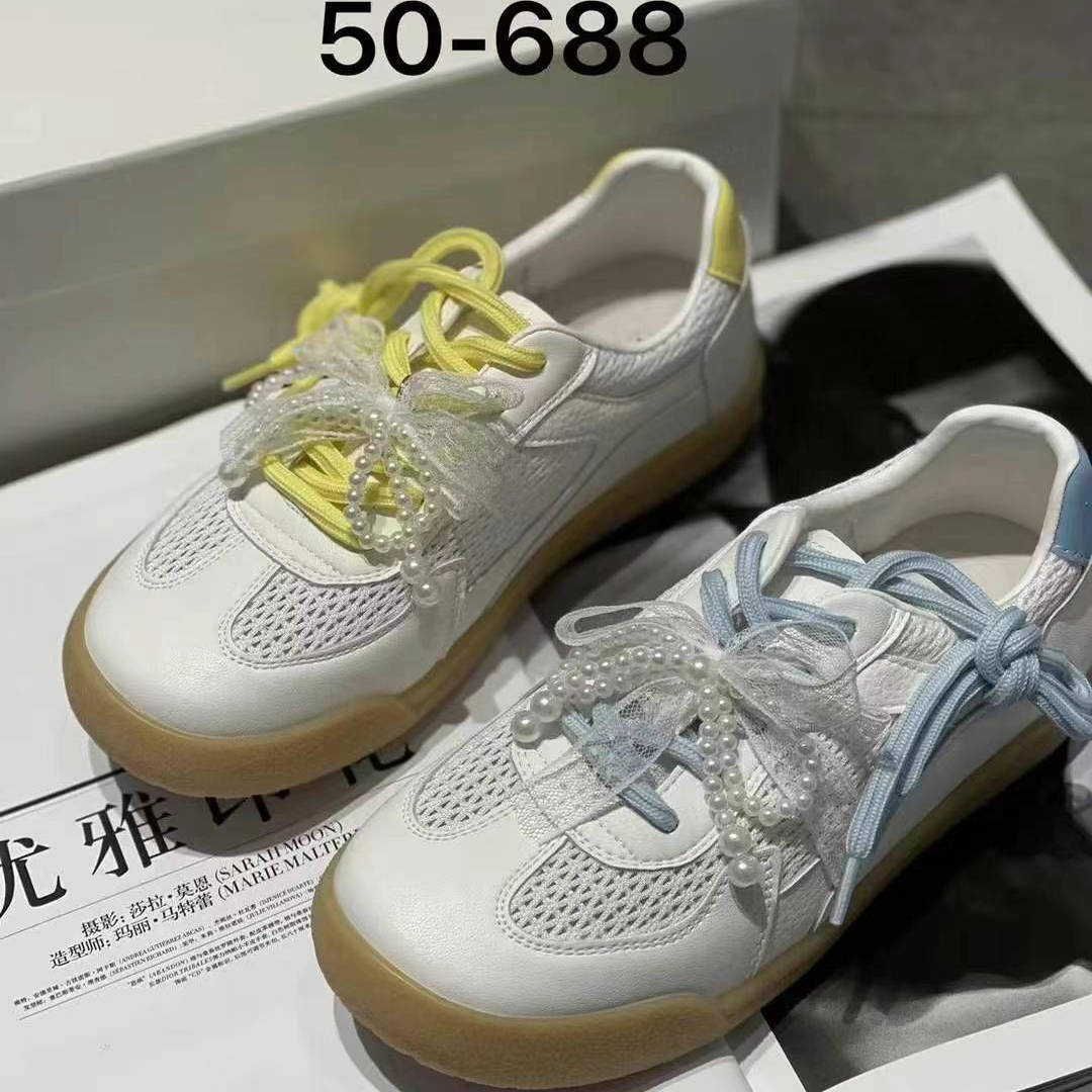 诗路花语德训鞋女网纱透气休闲鞋