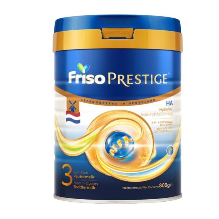荷兰直邮原装进口代购Friso美素佳儿金装版半水解婴儿牛奶粉3段