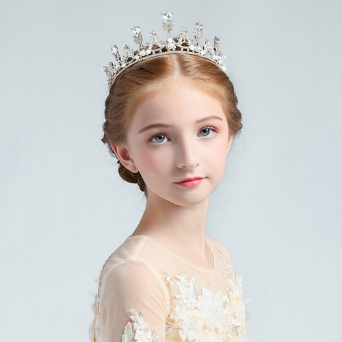 生日公主裙水晶王冠表演服头饰