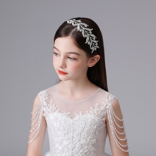 儿童皇冠水钻发饰发箍高级感女童演出主持礼服花童生日公主裙配饰