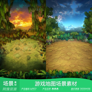 副本游戏场景新品 卡牌竖版 网页手机游戏素材 欧式 网豫素材M357