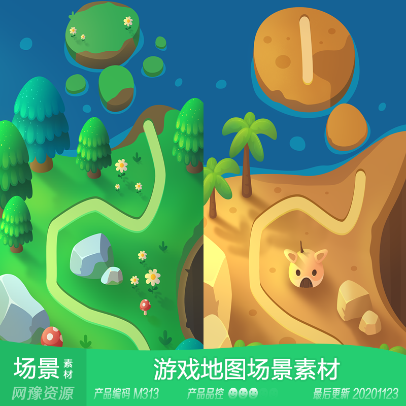 网豫素材m313 q版消消乐场景副本游戏场景新品 网页手机游戏素材