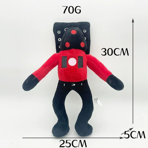 Туалет, красный монитор, плюшевая детская игрушка, подарок на день рождения