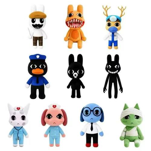 跨境新品animal hospital plush 恐怖动物医院毛绒玩具公仔现货
