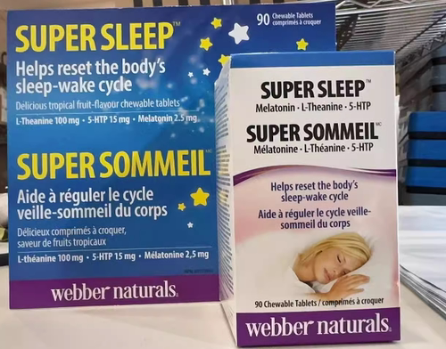 Webber 伟博super sleep睡眠宝褪黑素安睡宝无依赖安睡 90粒 - 封面