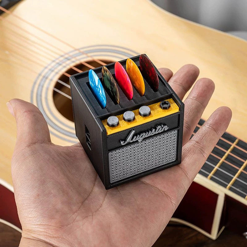 新品3D Printing Guitar Picks Holder 3D打印吉他拨片收纳立体
