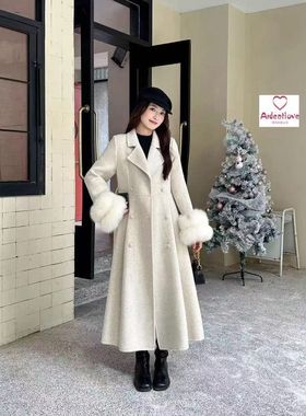 2025秋冬新款气质高级感毛呢大衣外套新款时尚精致轻奢显瘦外套