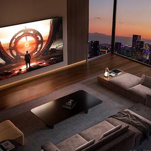 C4D客厅电商场景工程 家电 电视 沙发 夜景 产品octane渲染