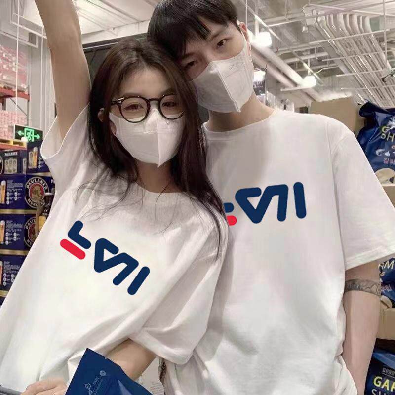 【1折专区】奥莱官方丨2025年夏季新款潮流情侣减龄感情侣半袖 |