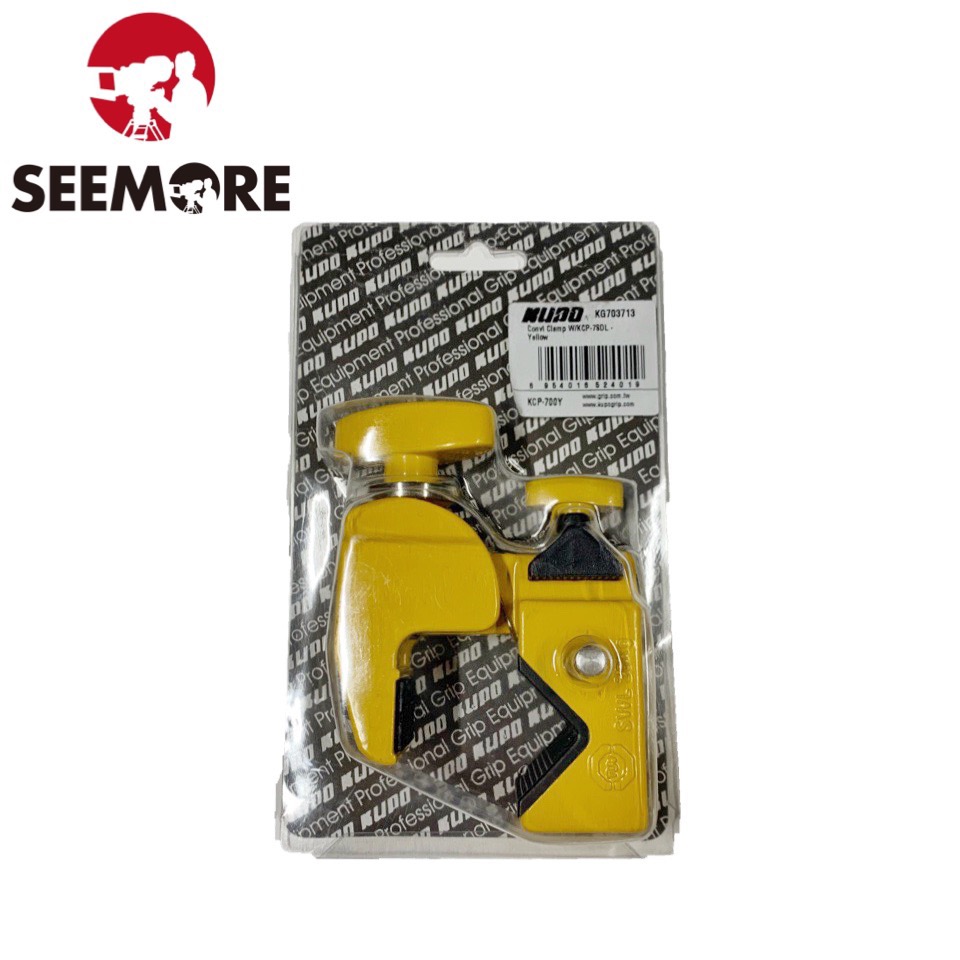 KUPO黄色摄影摄像灯光多功能鹰爪夹 影棚C型大力夹 金属管型夹具