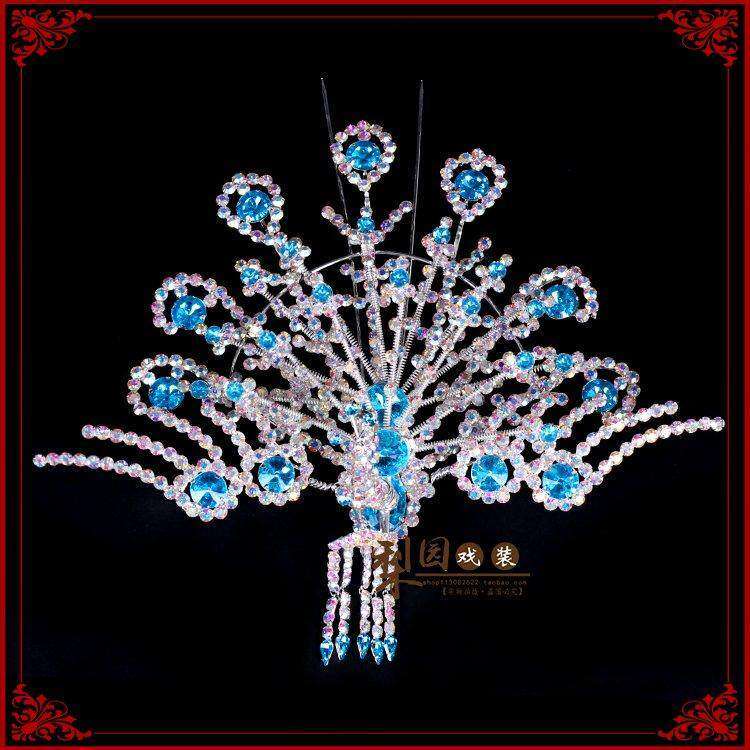 戏曲头饰女 正凤 大凤京剧豫剧越剧头饰戏曲五彩水钻正凤大凤包