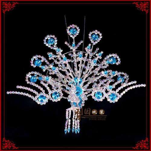 戏曲头饰女 正凤 大凤京剧豫剧越剧头饰戏曲五彩水钻正凤大凤包