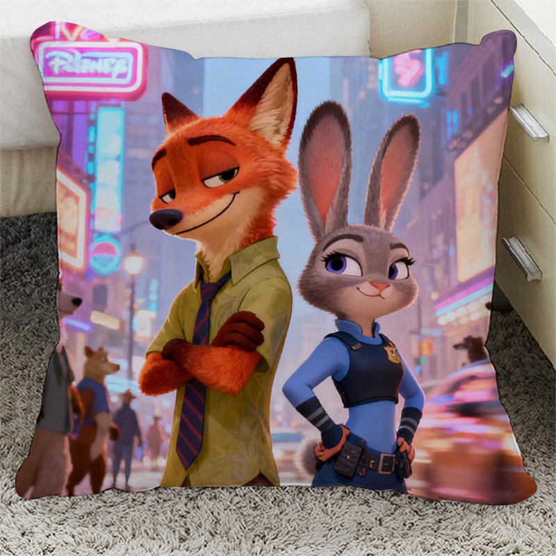 疯狂动物城2周边定制抱枕头玩偶尼克狐狸兔子朱迪蛇盖瑞动漫卡通
