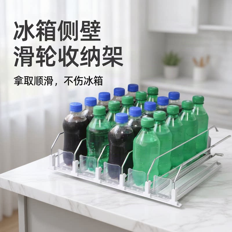 超市冰箱饮料自动补货推瓶器