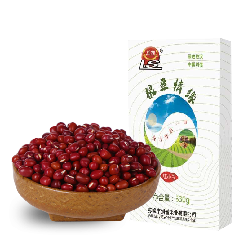 刘僧敖汉红小豆330g*4盒农家小赤豆新小红豆粗粮五谷杂粮