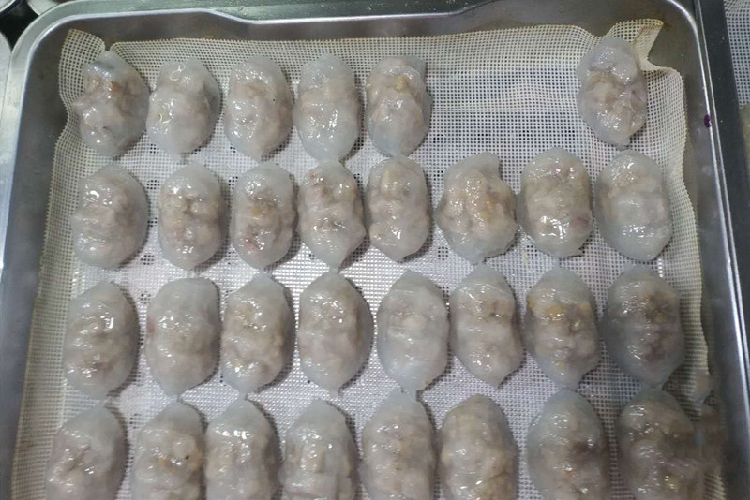 2斤包中通 咸香芋猪肉水晶饺手工潮汕粿品芋饺早餐点心蒸饺 500g