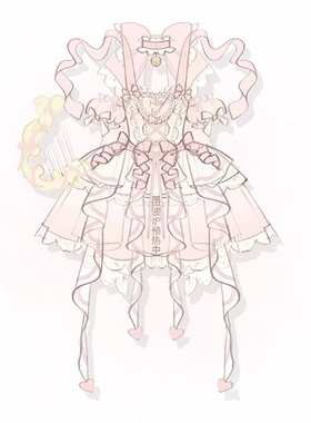 蜜桃白茶Lolita原创设计 纯爱战神丨意向金5r抵20r  非裙子本体