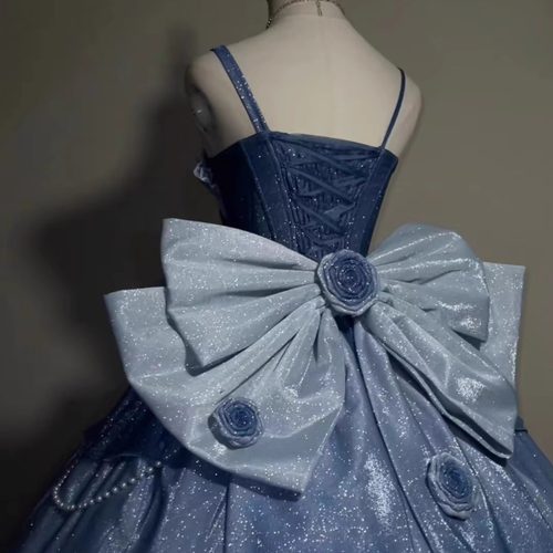 欲揽星河 小物皇冠项链蝴蝶结拖尾 原创手作设计现货掉落