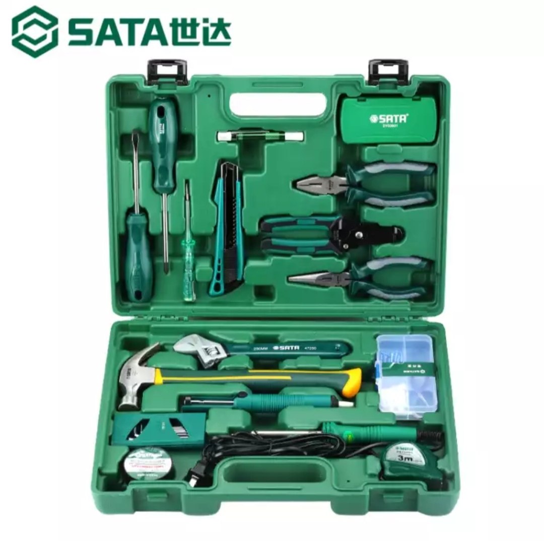 世达新款SATA组合套装家庭工具箱家用维修钳扳手螺丝刀组套05166
