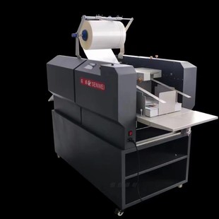 森威覆膜机390G吸风进纸自动断膜自动覆膜机不干胶贴膜机放卷曲