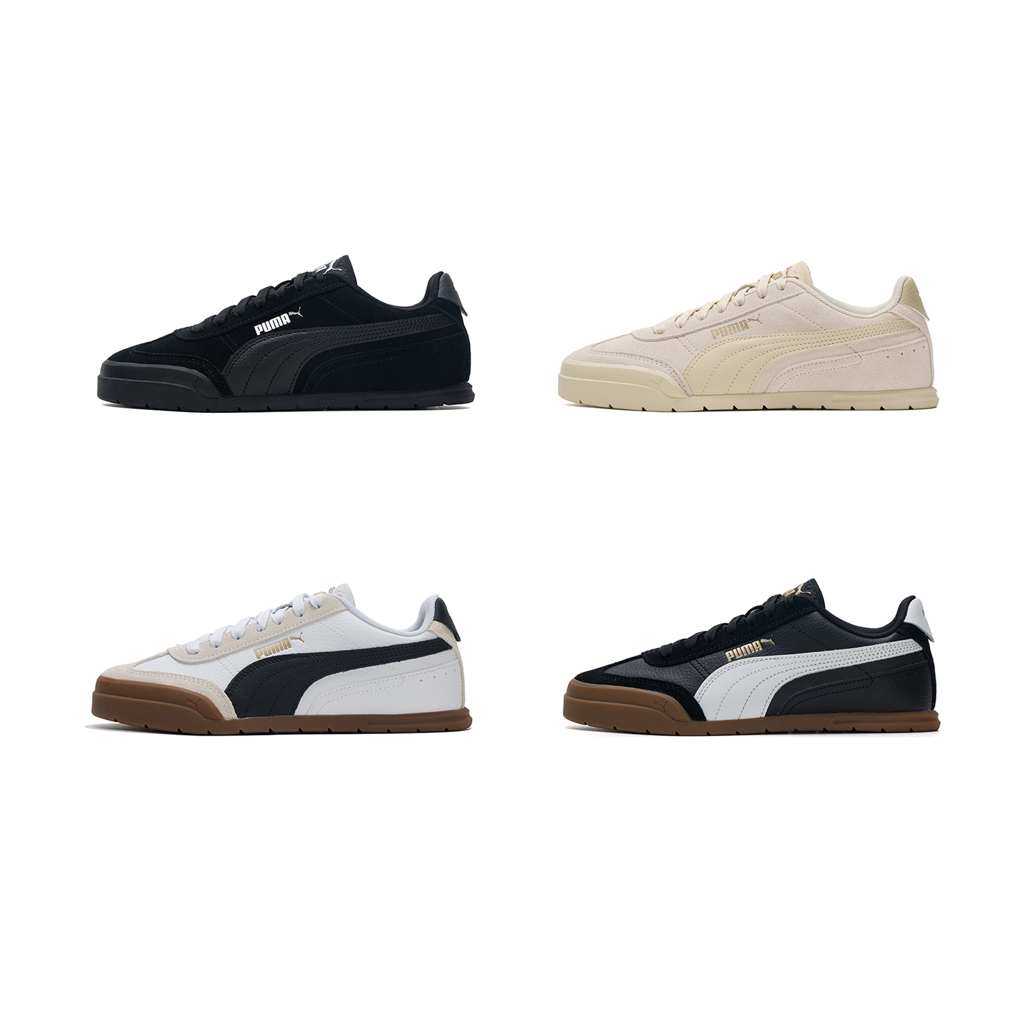 Puma黑白T字头德训板鞋轻便百搭