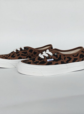 Vans范斯Authentic 44 DX安纳海姆情人节豹纹印花板鞋VN0A38ENVL0